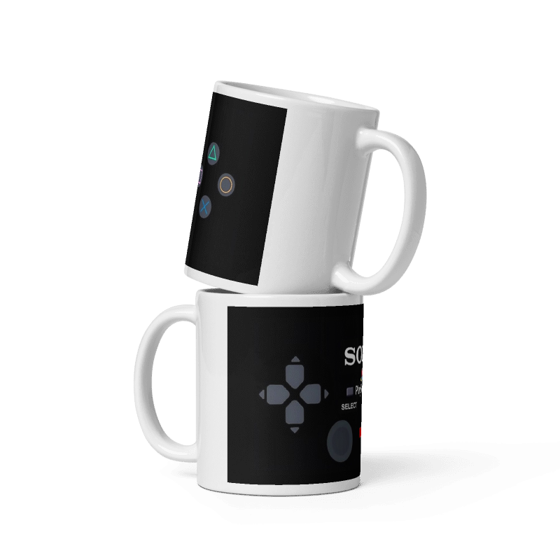 Tazon Estampado Control Retro Play Station