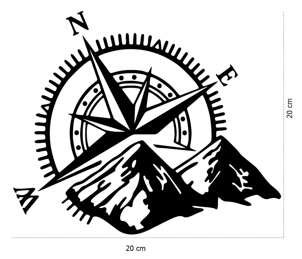 Adhesivo Para Auto Brujula