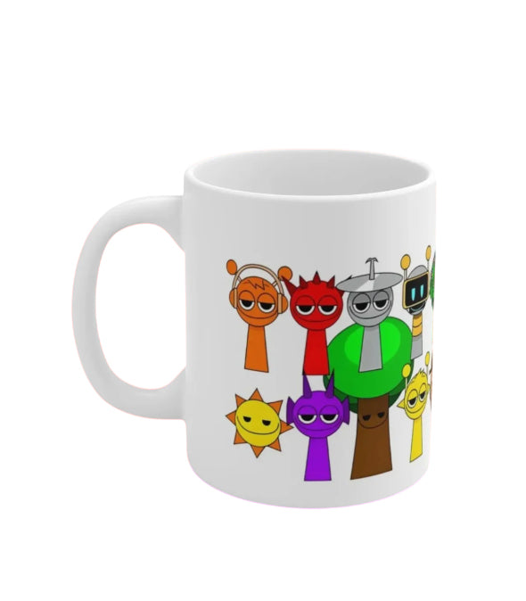 Tazón Estampado Sprunki Incredibox Personajes 11 Oz