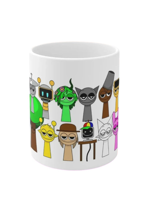 Tazón Estampado Sprunki Incredibox Personajes 11 Oz