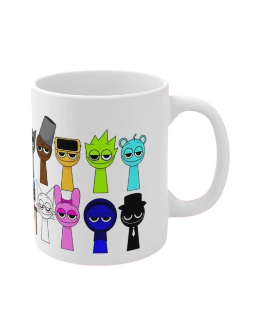 Tazón Estampado Sprunki Incredibox Personajes 11 Oz